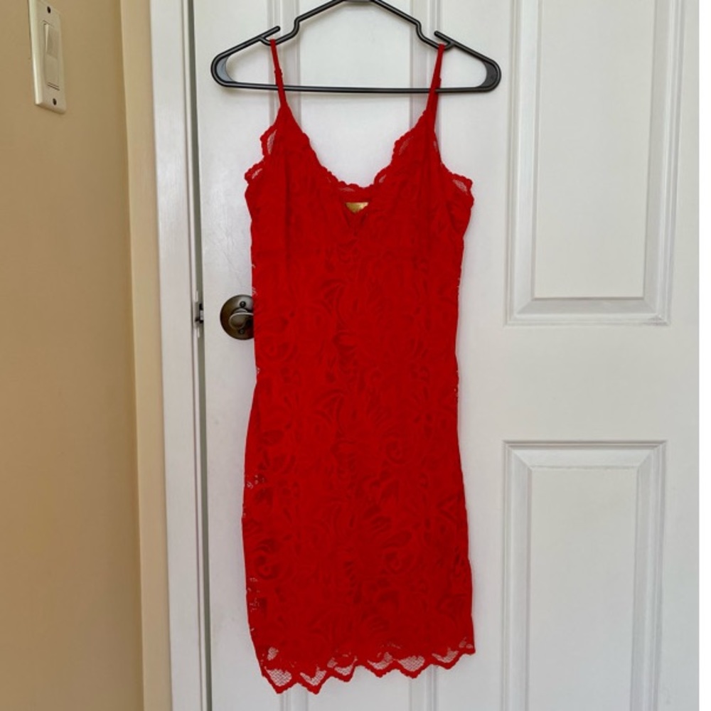 H&M Red Lace Dress